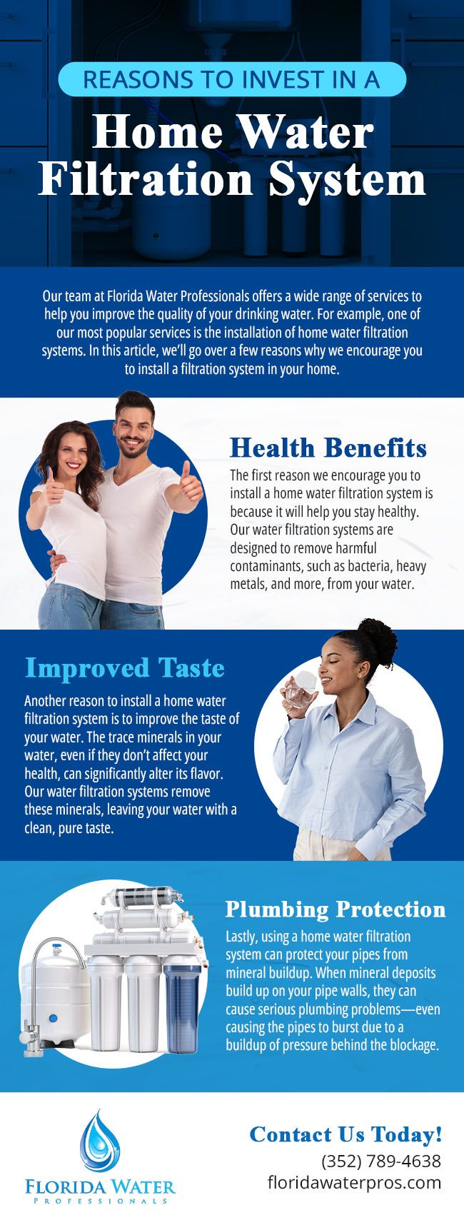 Reasons to Invest in a Home Water Filtration System [infographic]