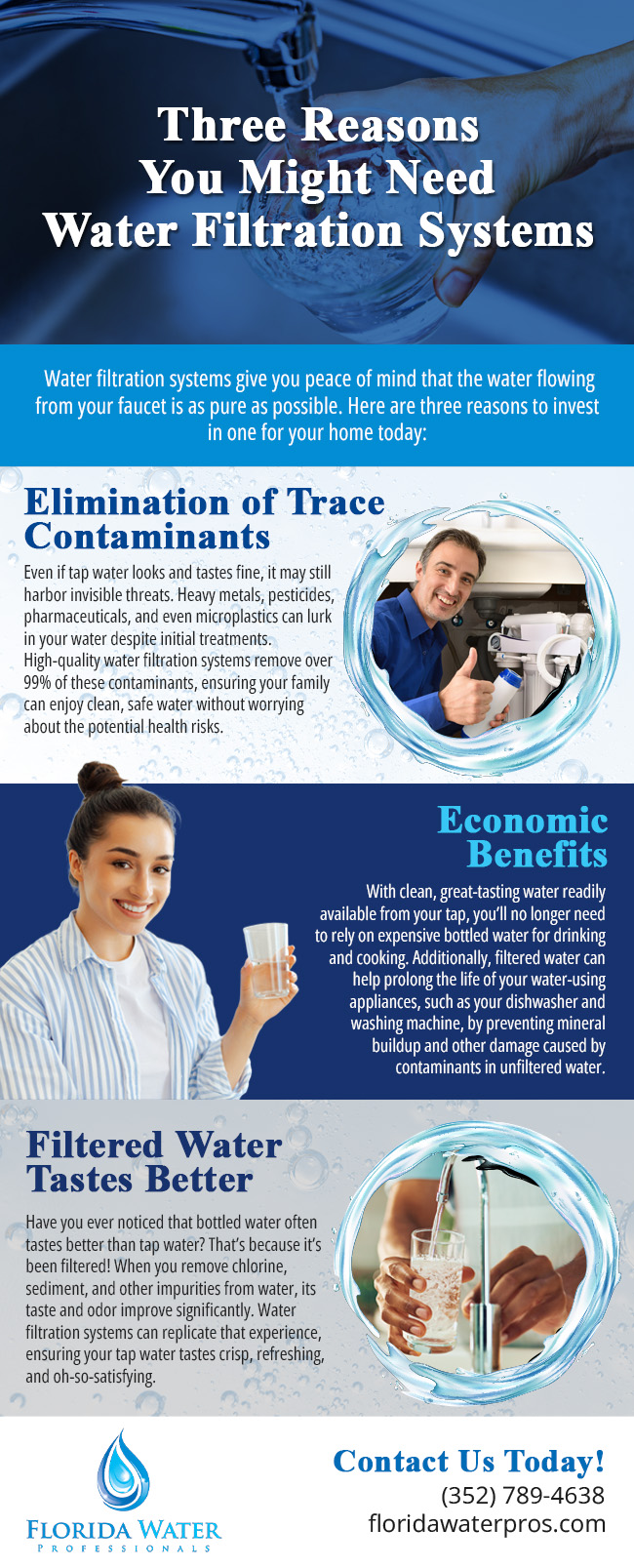 Three Reasons You Might Need Water Filtration Systems